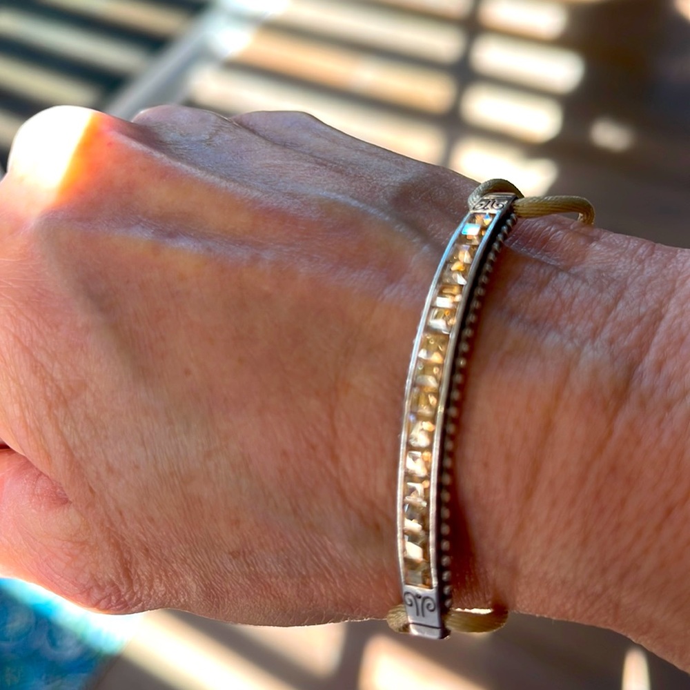 Brighton Retired yellow gem and rope bracelet. Like new